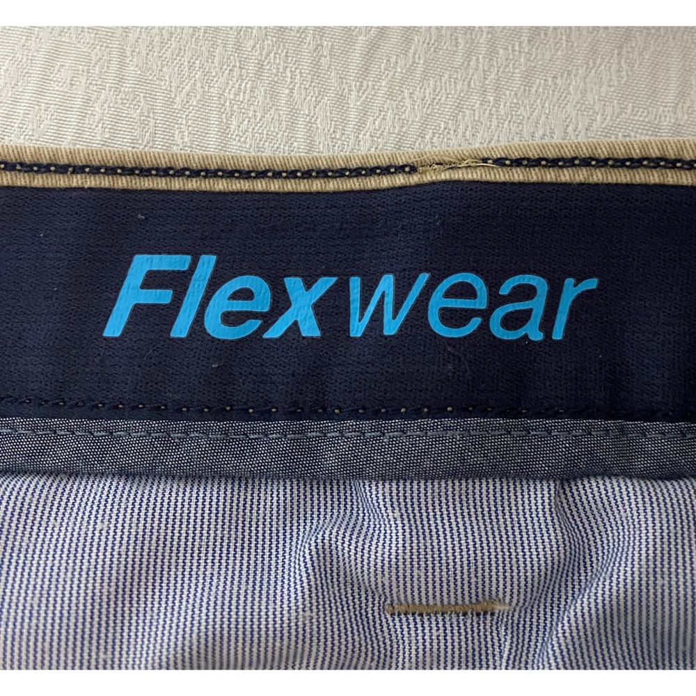 Sonoma Goods For Life Mens Flexwear Khaki Chino Shorts Tan Size 38 Stretch - Picture 8 of 9